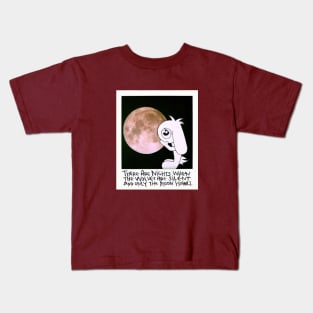 Howling Moon Bunny Kids T-Shirt